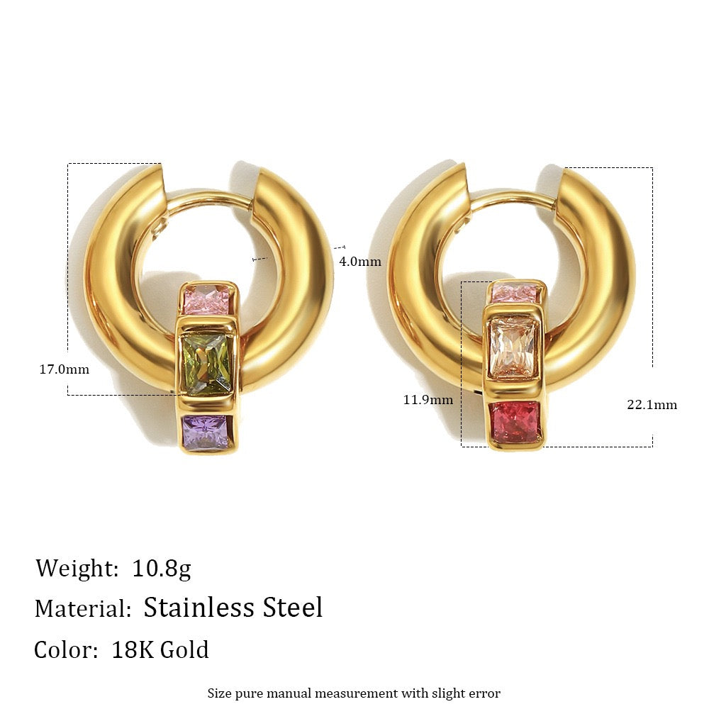 Boucles d'oreilles Rebecca ( 2 pièces)