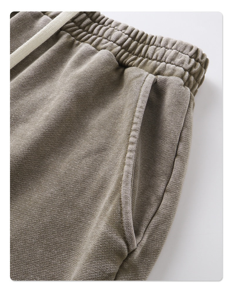 American terry loose retro wide-leg men's trousers