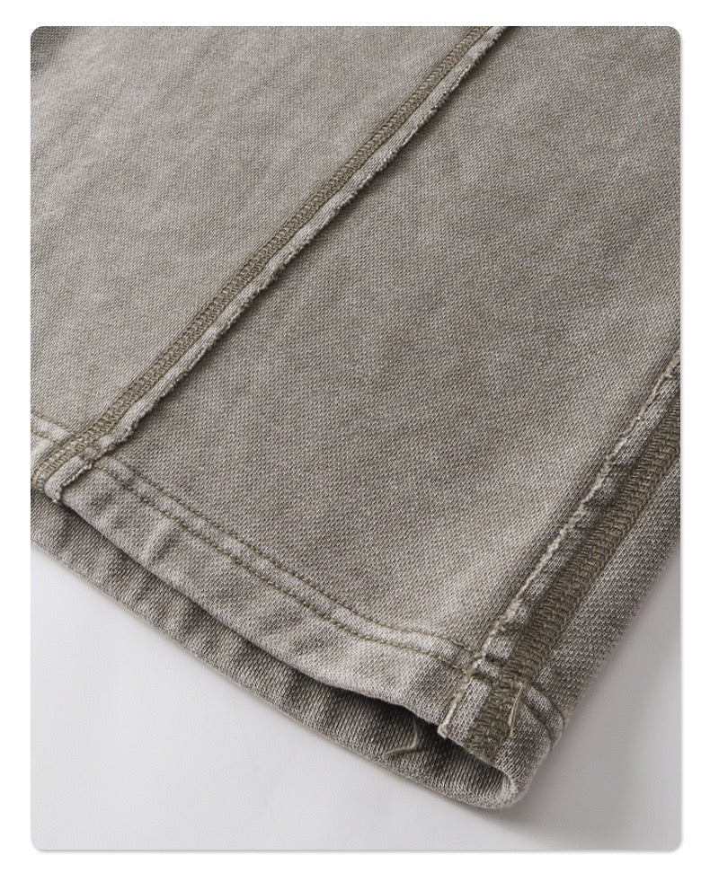 American terry loose retro wide-leg men's trousers
