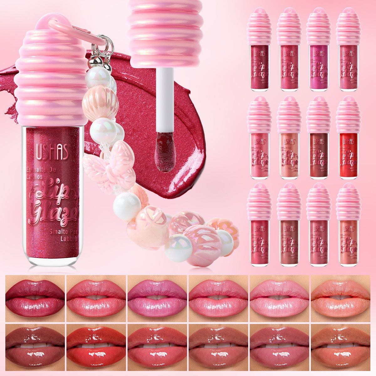 USHAS Lip Gloss (6 gloss)