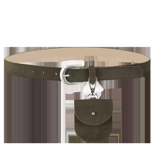 Imitation daim petit sac taille ceinture rétro décoration haut de gamme
