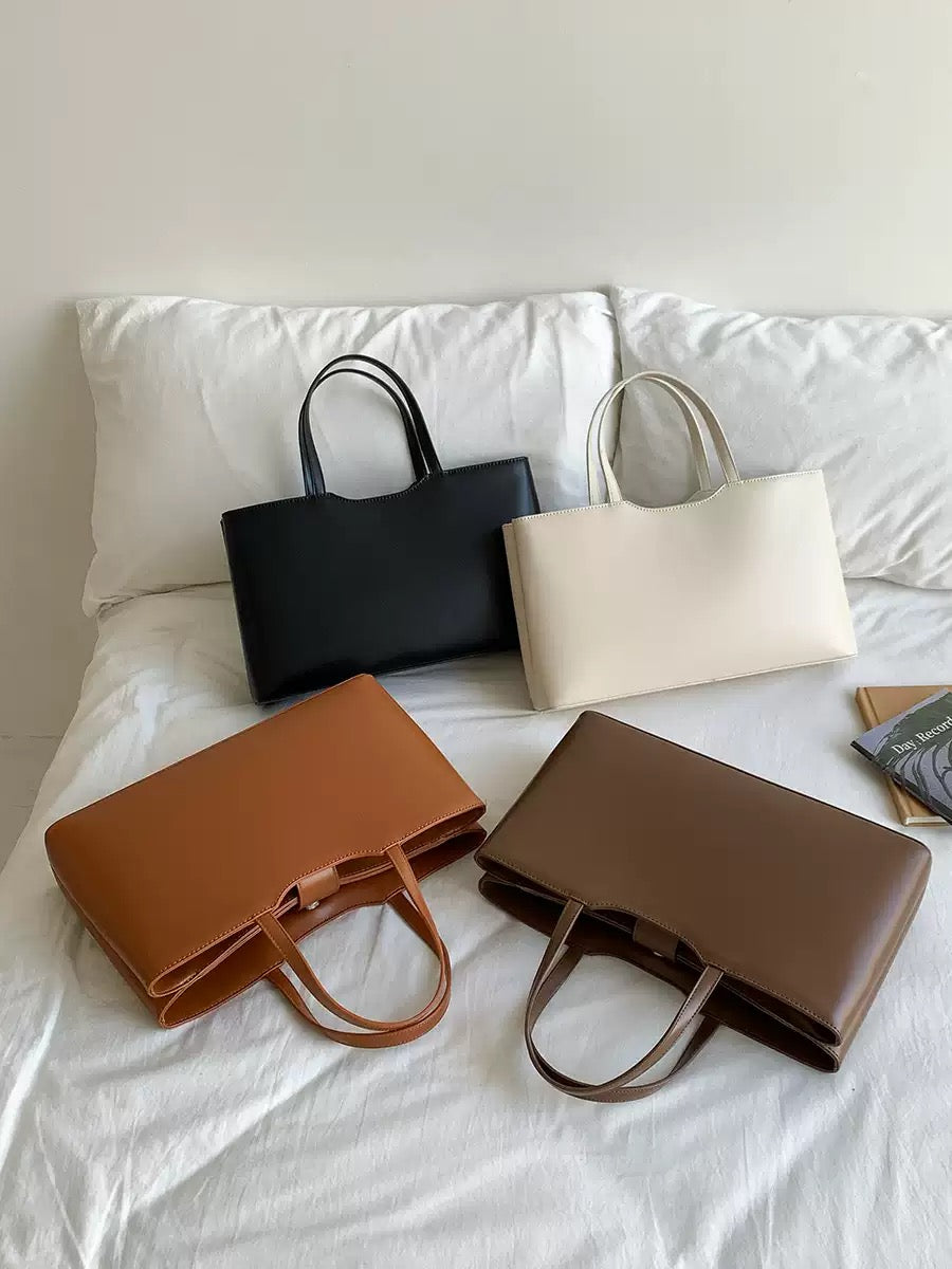 PU leather large-capacity handbag