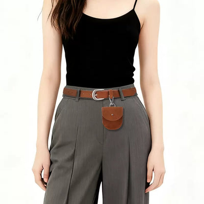 Imitation daim petit sac taille ceinture rétro décoration haut de gamme